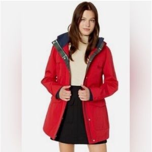 EUC red Pendleton rain coat